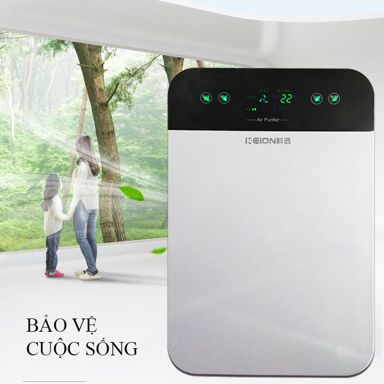 Máy lọc không khí HR-883 công nghệ lọc 5 lớp tạo ion âm, công nghệ lọc HEPA kết hợp than hoạt tính có điều khiển từ xa tiện dụng Bảo hành 2 năm lỗi đổi mới trong 7 ngày