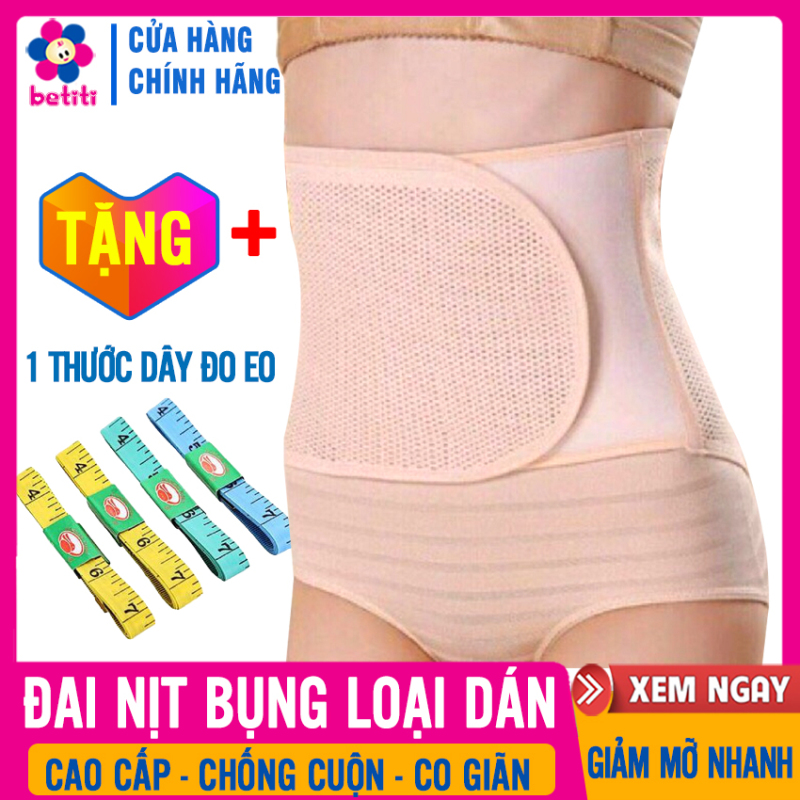 Đai Nịch Bụng Sau Sinh LOẠI DÁN Giảm Mỡ, Chống Cuộn, Eo Thon, Về Dáng Nhanh - Gen Nịch Bụng, Dai Nich Bung, Quần Gen Nịt Bụng, Gen Nit Bung Cho Mẹ, Ghen, Ren Nịt Bụng, Đai Nịt Bụng Giảm Mỡ - Gen Bụng Dán - Tặng Thước Dây