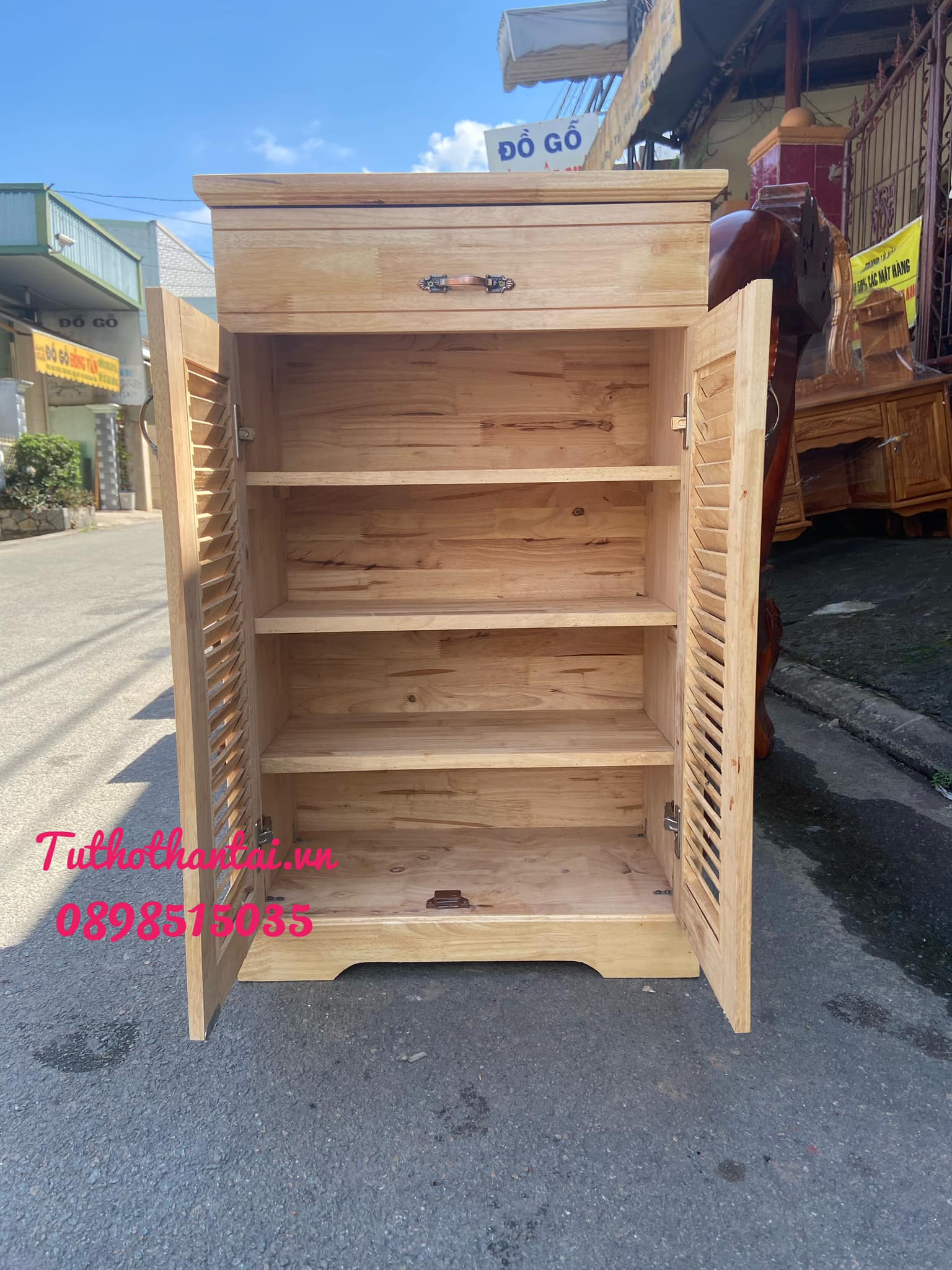 Tủ Giày Dép gỗ Cao Su