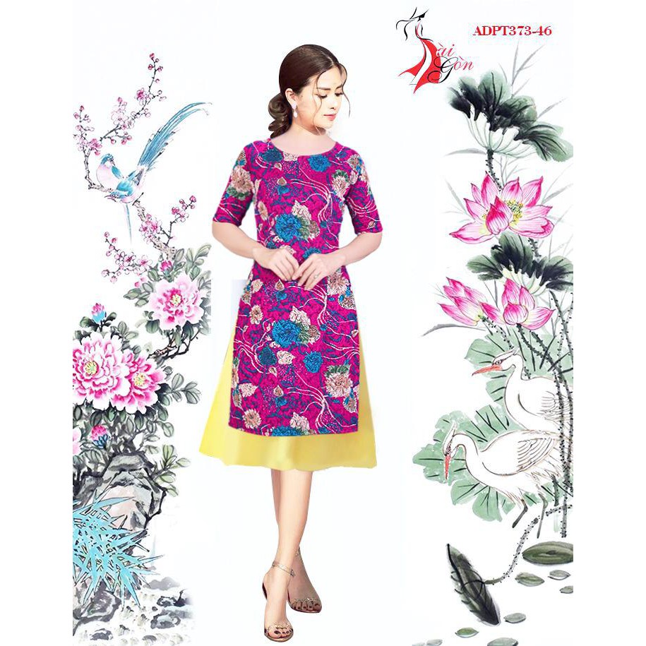 [HCM]Áo dài cách tân gấm thun sản phẩm tốt với chất lượng độ bền cao và được cam kết sản phẩm y như hình