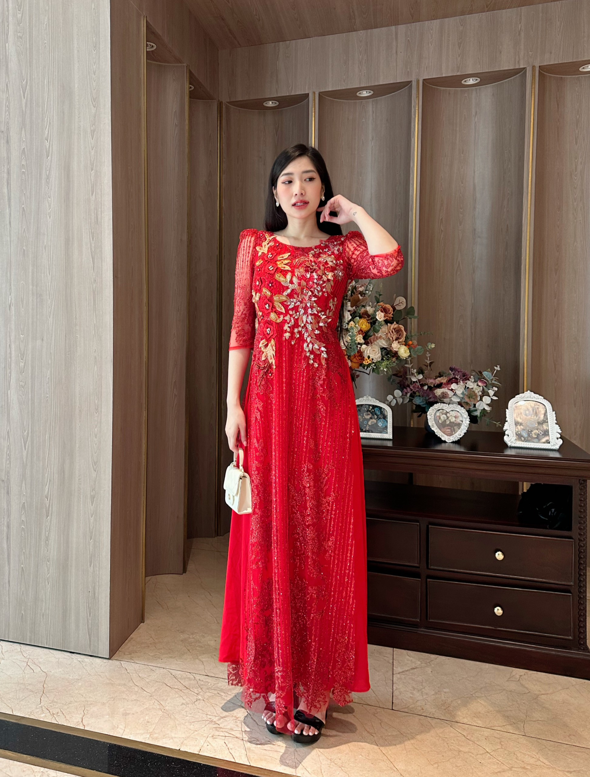 Đầm nữ dự tiệc, thiết kế sang trọng
