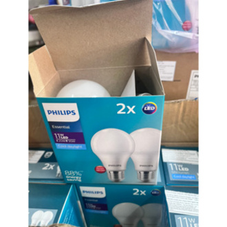 Combo 2 bóng ess led buld 11w e27 6500k/3000k philips