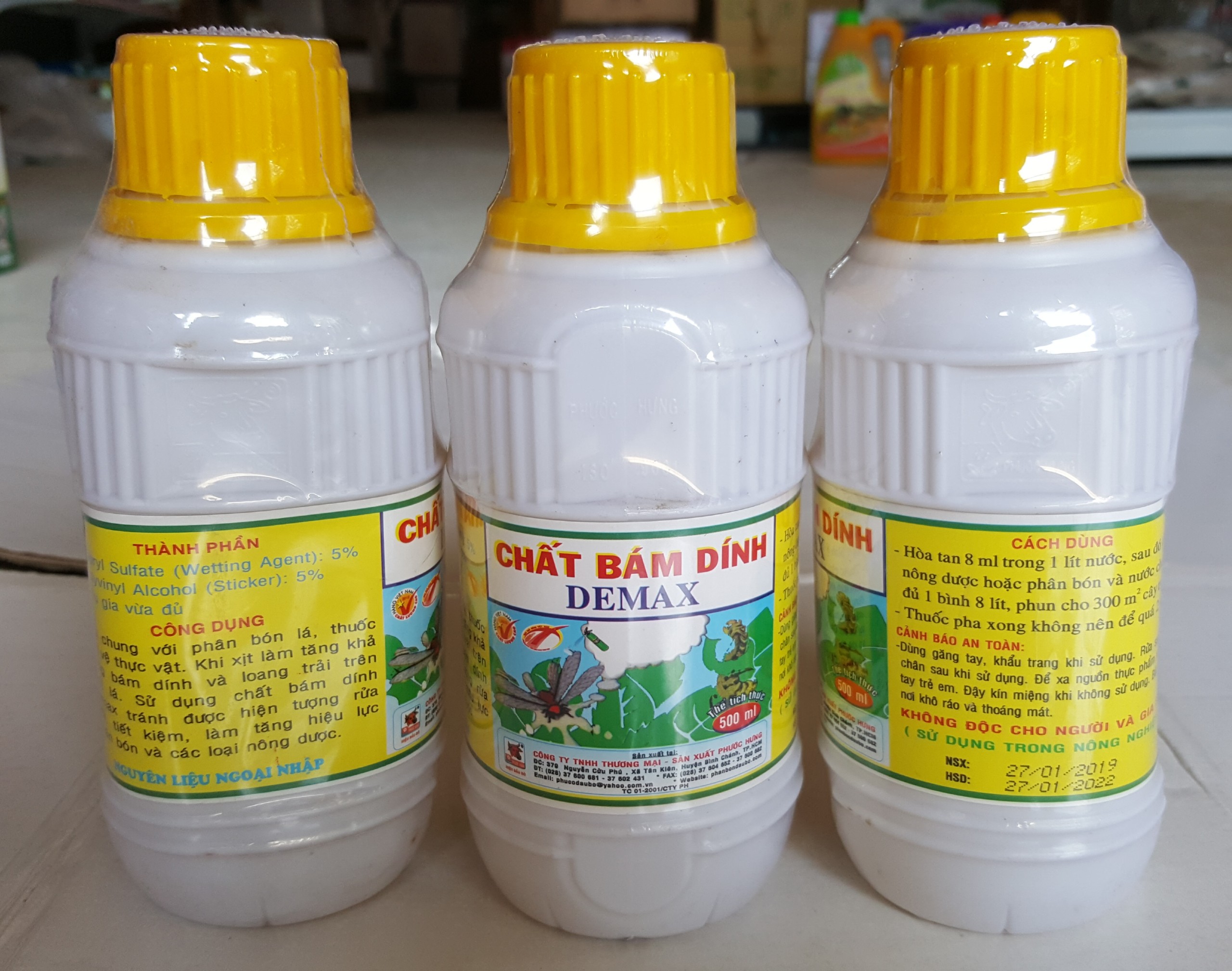 Chất bám dính dùng cho cây trồng DEMAX - Chai 500ml
