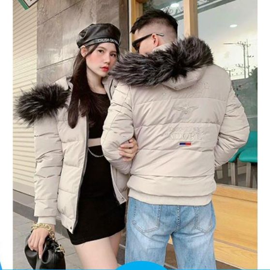Áo Phao Nam Nữ Mũ Lông Hàng Cao Cấp