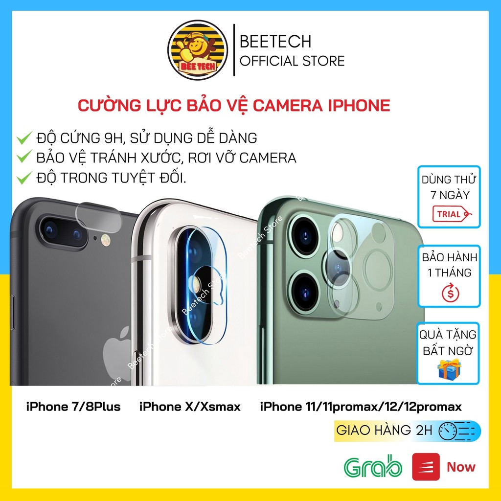 Cường lực camera iphone, Miếng dán chống xước cam cho iphone - Beetech