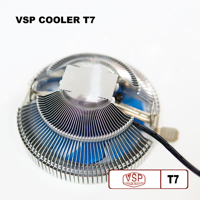 Fan CPU VSP Cooler Master T7 Led Xanh