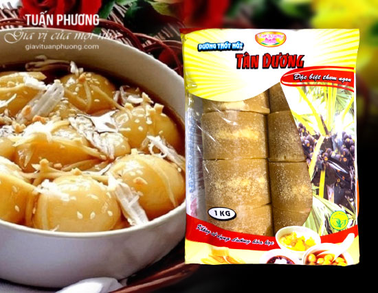Đường thốt nốt Tân Dương 1kg ( Gói )