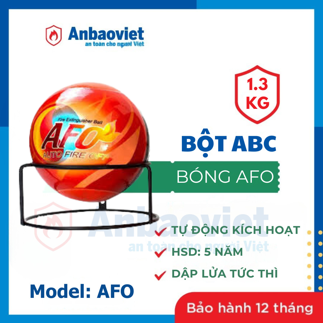 Bóng chữa cháy AFO 1,3kg (hạn sử dụng 5 năm, nhập chính hãng)