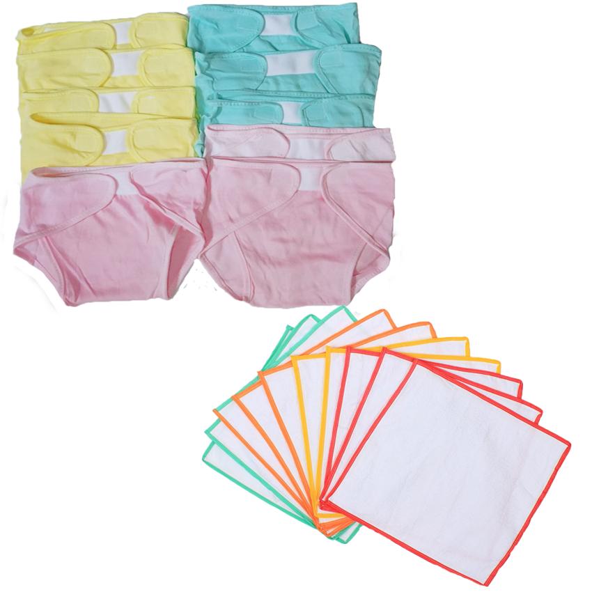 [HCM]Set 10 Miếng Lót + 10 Tả Vải Cho Bé