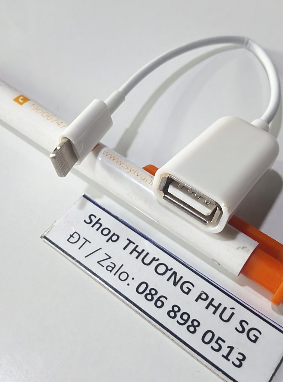 Cáp otg iphone lightning ra usb 2.0 cho iphone & ipad