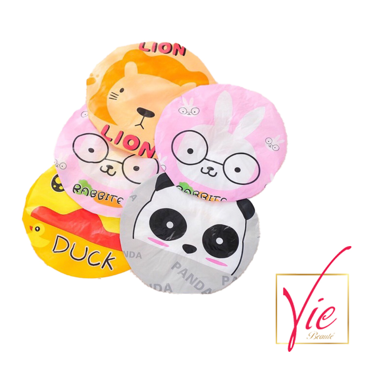 Mũ trùm đầu khi tắm – mũ trùm tóc khi tắm, ủ dưỡng nilon cute