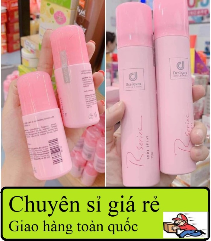 Set 2 món tiện lợi Xịt Thơm và Lăn Nách R Series