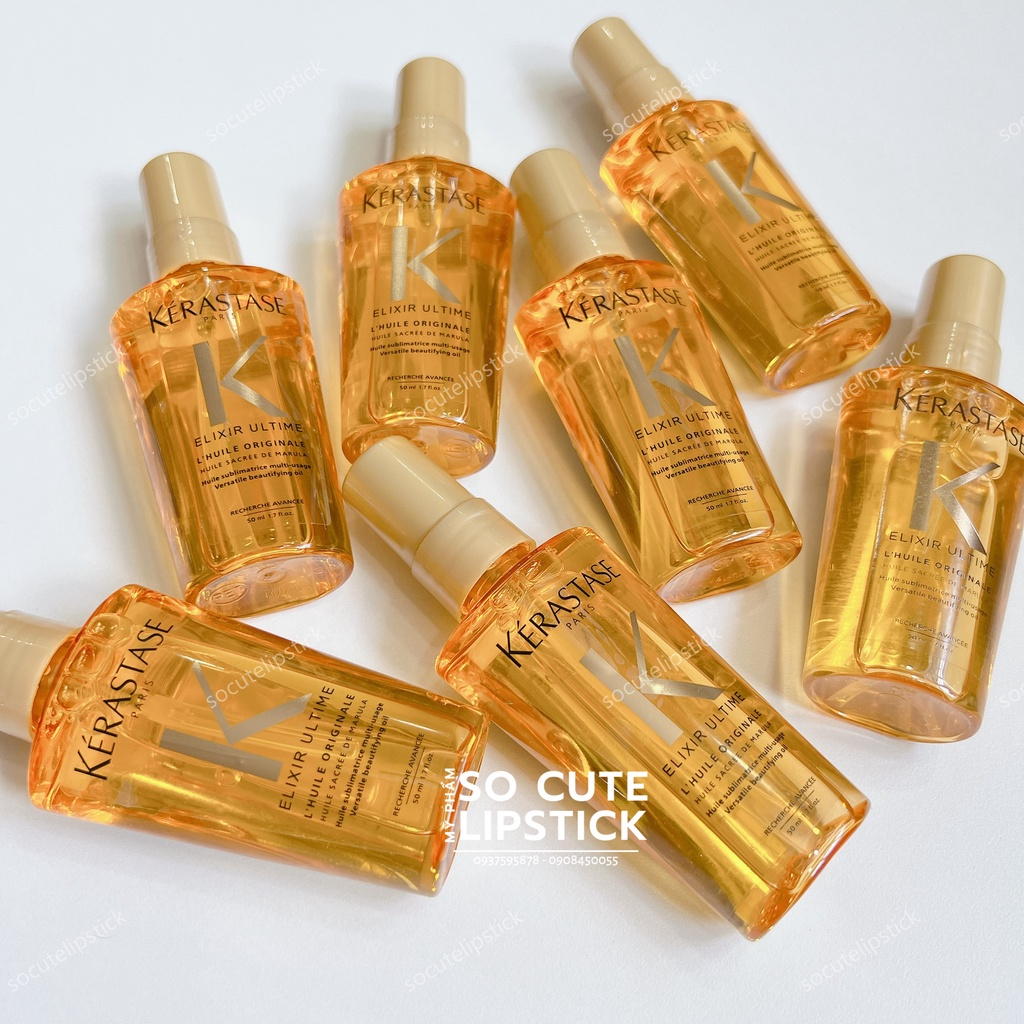 Dầu Dưỡng Tóc Kerastase Elixir Ultime 50ml - Hồng - Vàng - Đen