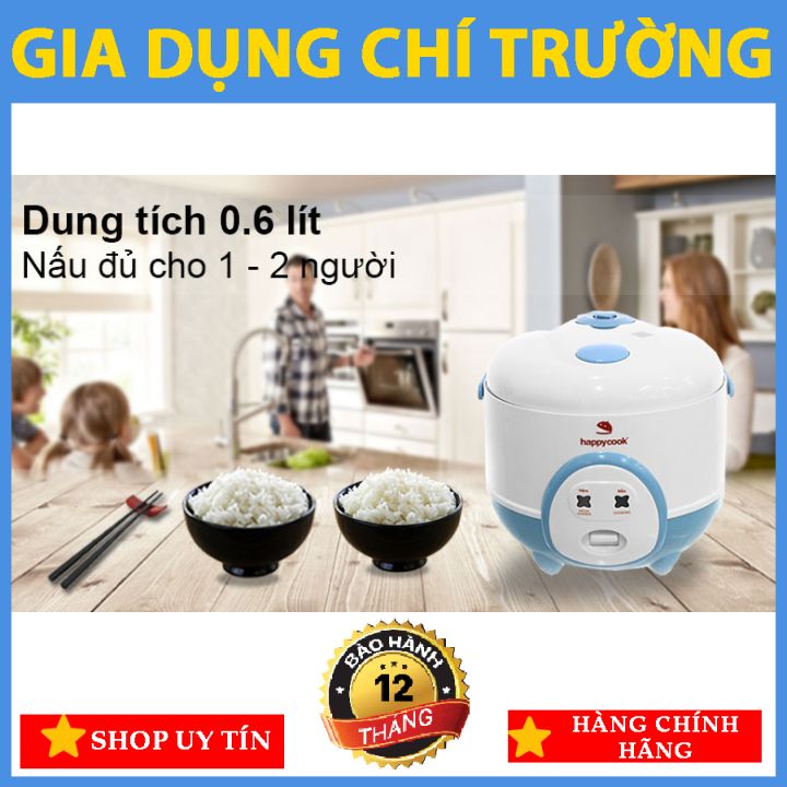 [NỒI CƠM ĐIỆN NẮP GÀI] Happycook 0.6 lít HC-060 Xanh