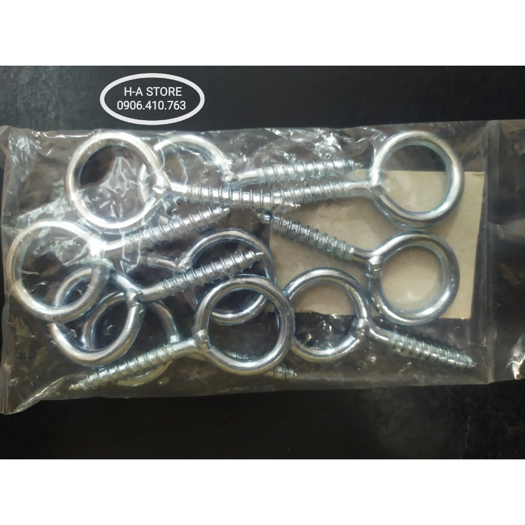 (Xả hàng) Vít khoen tròn treo móc Long Đức 4x2 / 5x3/ 6x4