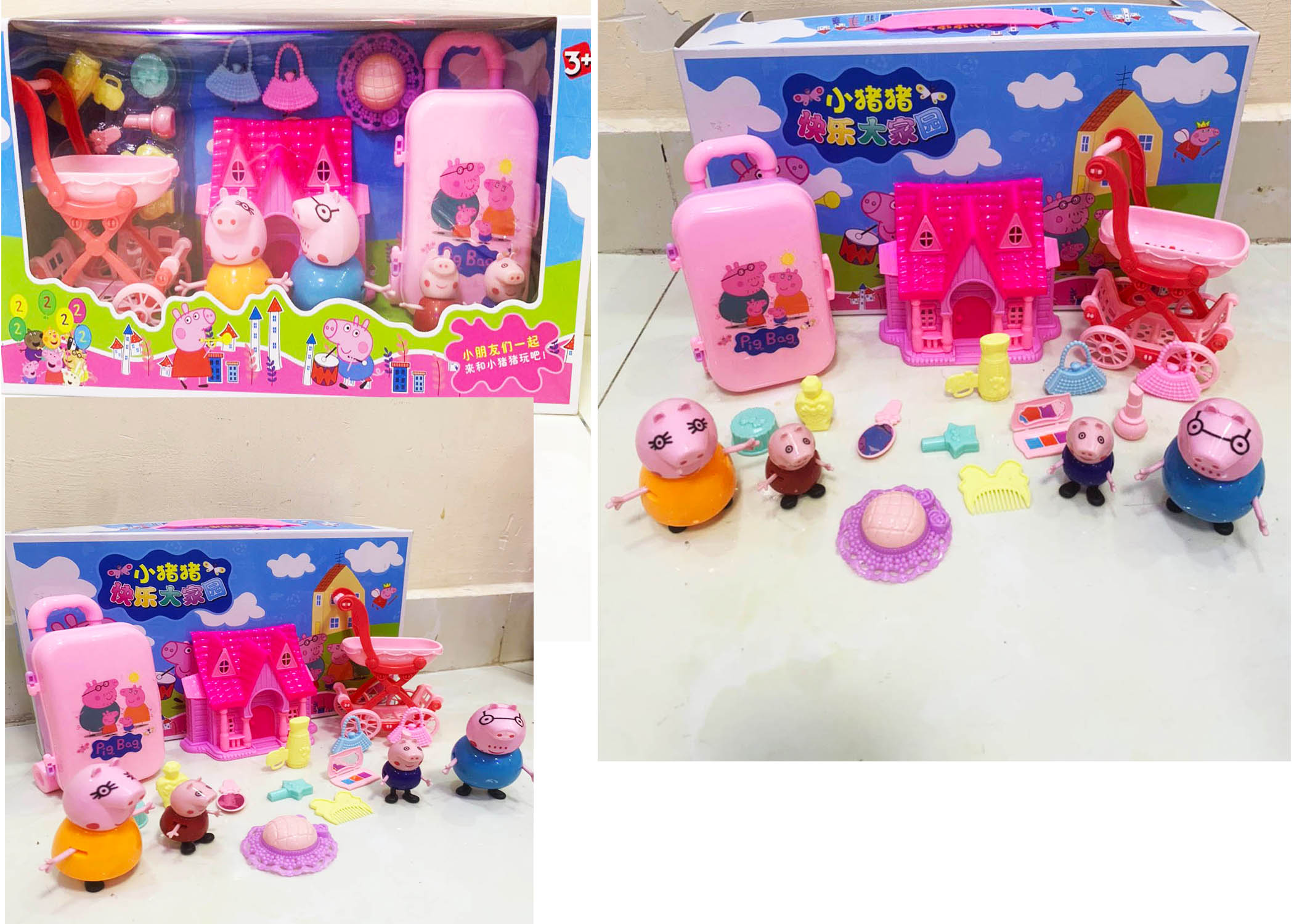 Đồ chơi ngôi nhà heo pepa, lớp học và các bạn heo pepa pig
