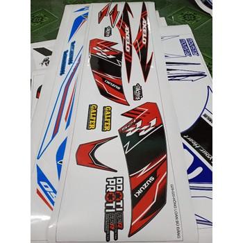 tem rời axelo dán xe đàu đen đuôi đỏ