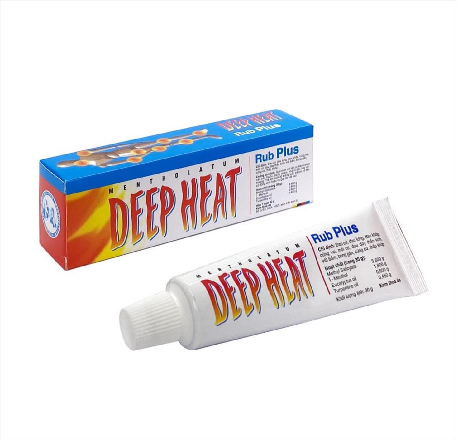Kem thoa Deep Heat Rub Plus Rohto giúp giảm đau cơ, vai, khớp