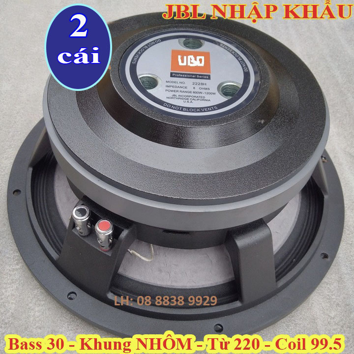 CỦ LOA BASS 30 JB TỪ 220 CÔN 100 CAO CẤP - GỒM 2 LOA