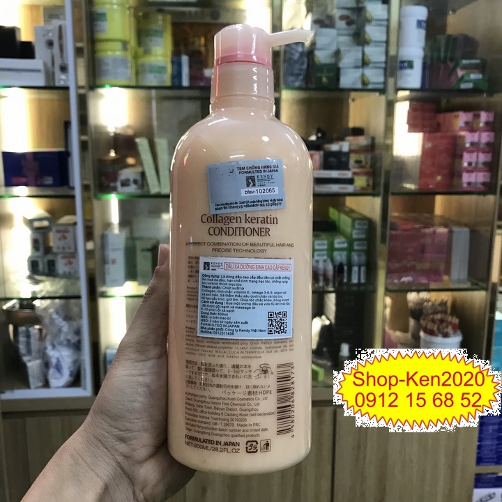 Cặp dầu gội xả dưỡng sinh cao cấp Kendy 800ml x2