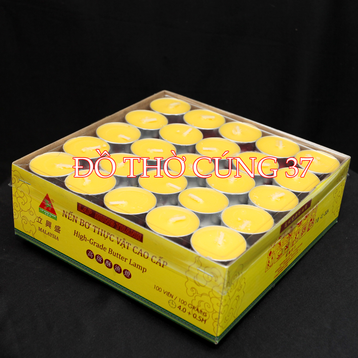 Nến TEALIGHT 4 tiếng sáp bơ cao cấp ( Hàng nhập khẩu )