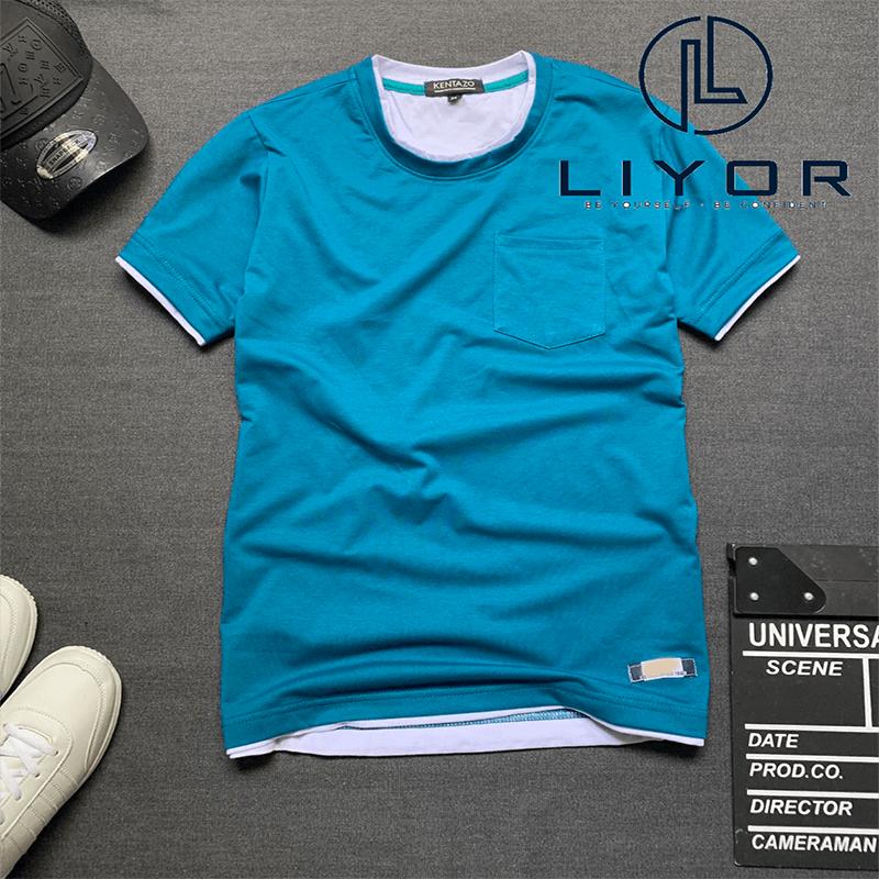 Áo thun nam cổ tròn LIYORSHOP  áo phông cộc tay ngắn đẹp form body co dãn và thấm hút mồ hôi cao cấp - TATCT3003