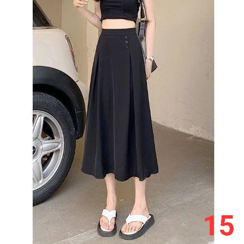 Chân Váy Ulzzang Xếp Ly Dáng Dài - Dư Tú Lệ
