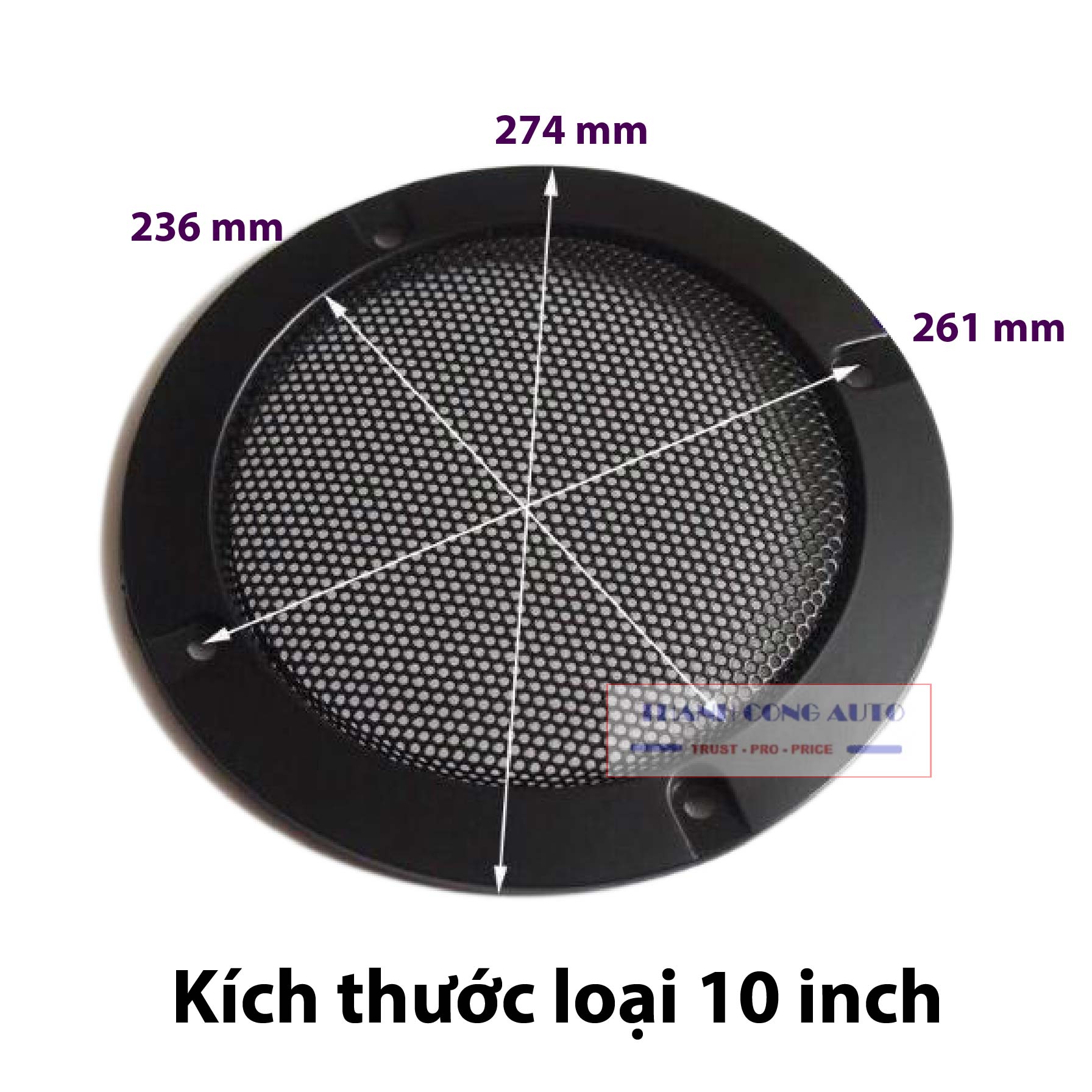 Màng lưới bảo vệ loa từ 3 inch đến 10 inch ( MÀU TRẮNG BẠC) - Màng loa, lưới loa, bọc loa