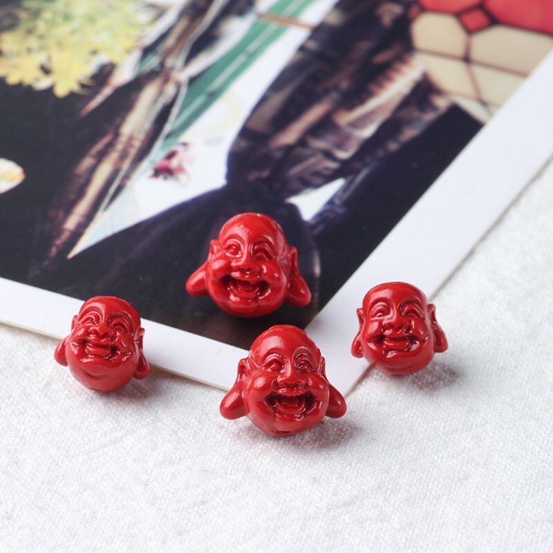 Charm Phật Di Lặc chu sa - KL090