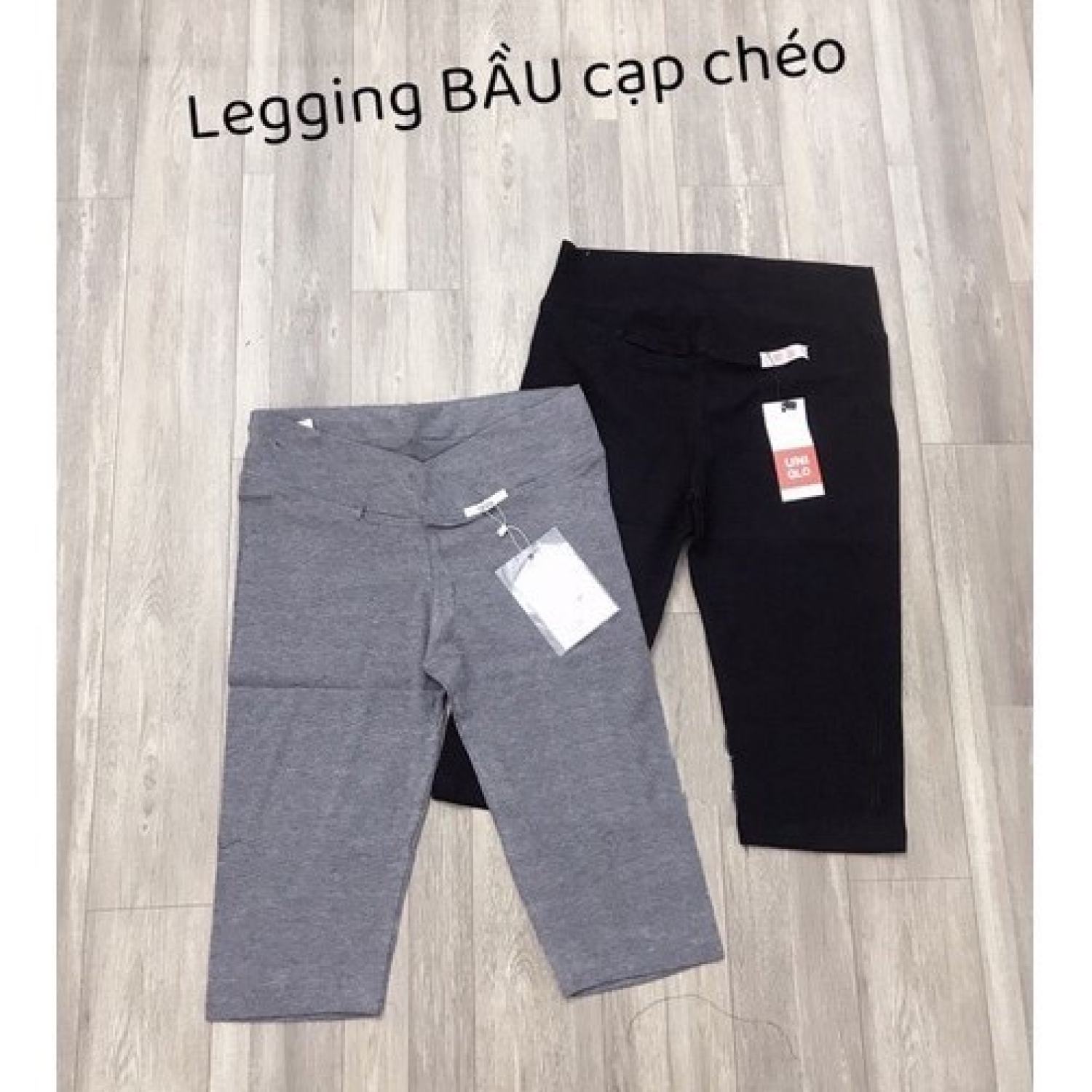 Quần bầu lửng - cạp chéo - leggging - chất liệu thun co giãn ( lửng cạp chéo )