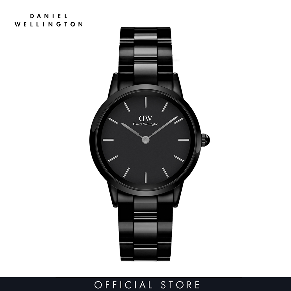 Đồng hồ Nữ Daniel Wellington dây ceramic - Iconic Ceramic màu đen