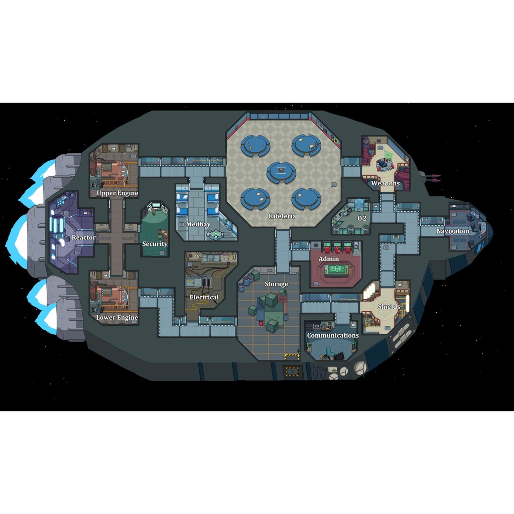 Poster ảnh Among us - Among us Map