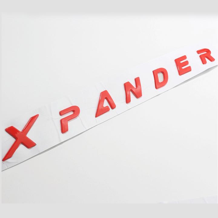 [HCM]Chữ nổi Xpander dán capo xe ô tô (chữ đỏ)