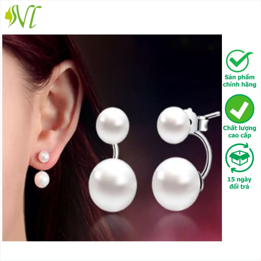 Bông tai ngọc trai sang trọng nhẫn ngọc trai vòng tay ngọc trai dây chuyền ngọc trai trang sức ngọc trai trọn bộ không đen không gỉ xài nước tốt Người Đẹp Vì Lụa