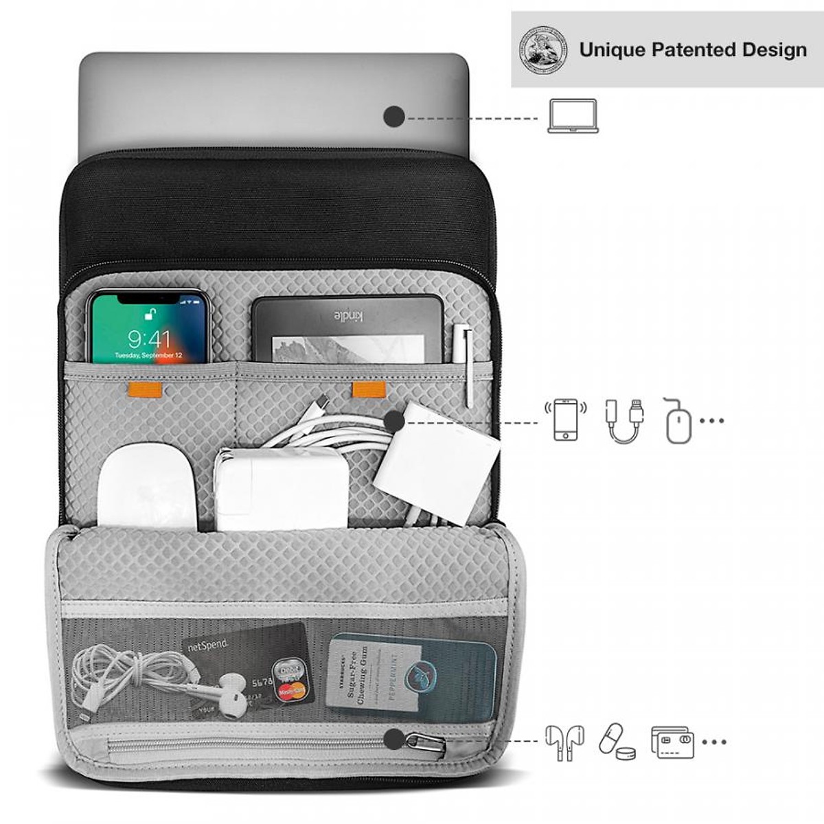 Túi chống sốc Tomtoc 360° Protective Premium Macbook/Surface 13" - H13