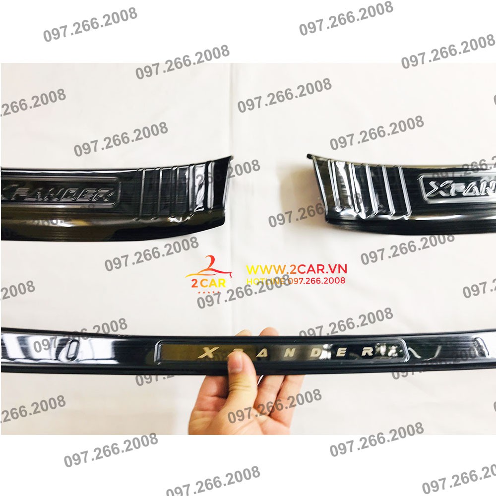 Ốp chống trầy cốp trong, ngoài xe xpander 2018 - 2019- 2020- 2021- 2022, 2023 chất liệu titan