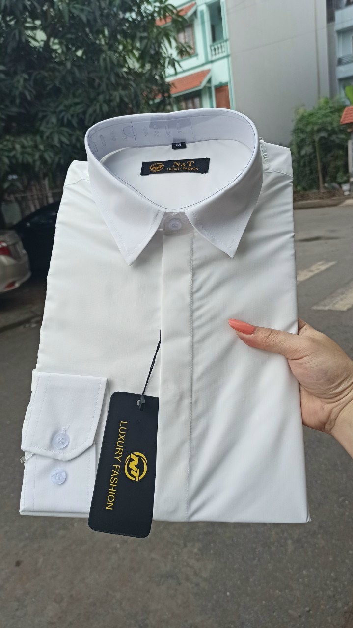 [25-27.4 Hoàn tiền 15%] ÁO SƠ MI NAM CHẤT KATE LỤA KHÔNG NHĂN CỰC ĐẸP CHO GIÓI TRẺ