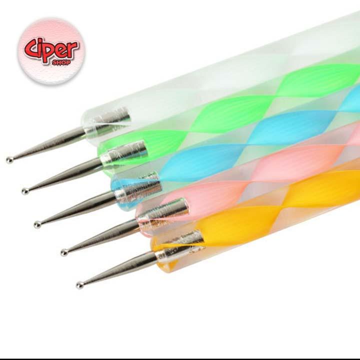 Bộ 5 cọ chấm bi - cán nhựa