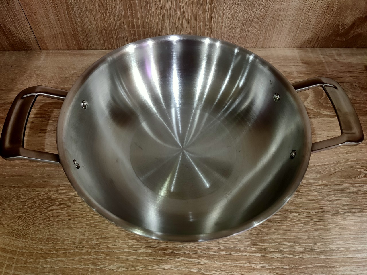 Chảo 2 quai chống dính 3 lớp inox 304 liền khối cao cấp xuất khẩu hàn quốc cookever 24cm 26cm 28cm