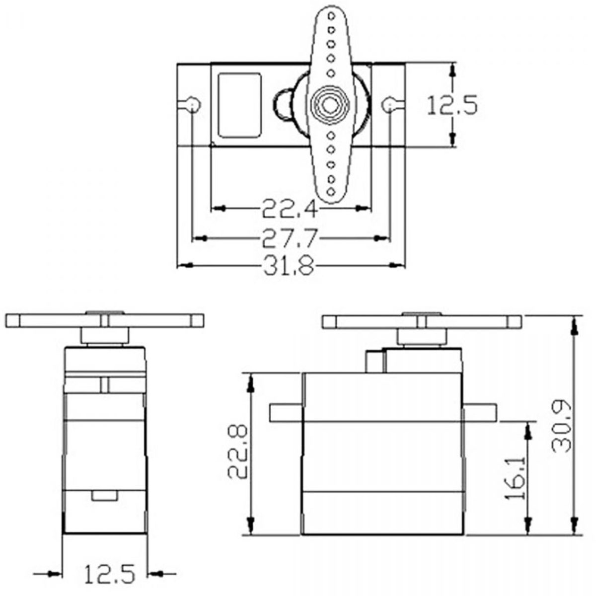Động cơ servo SG90 180 độ