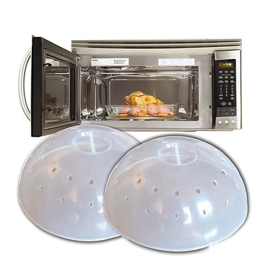 Combo 2 nắp vi sóng + tặng tấm chắn dầu mỡ cho nhà bếp