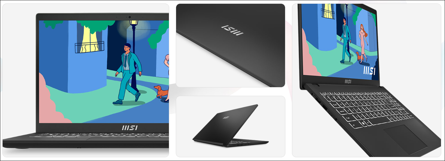 Laptop MSI Modern 15 B12MO-487VN (Core i7-1255U | 16GB | 512GB | 15.6 inch FHD IPS | Win 11 | Đen)
