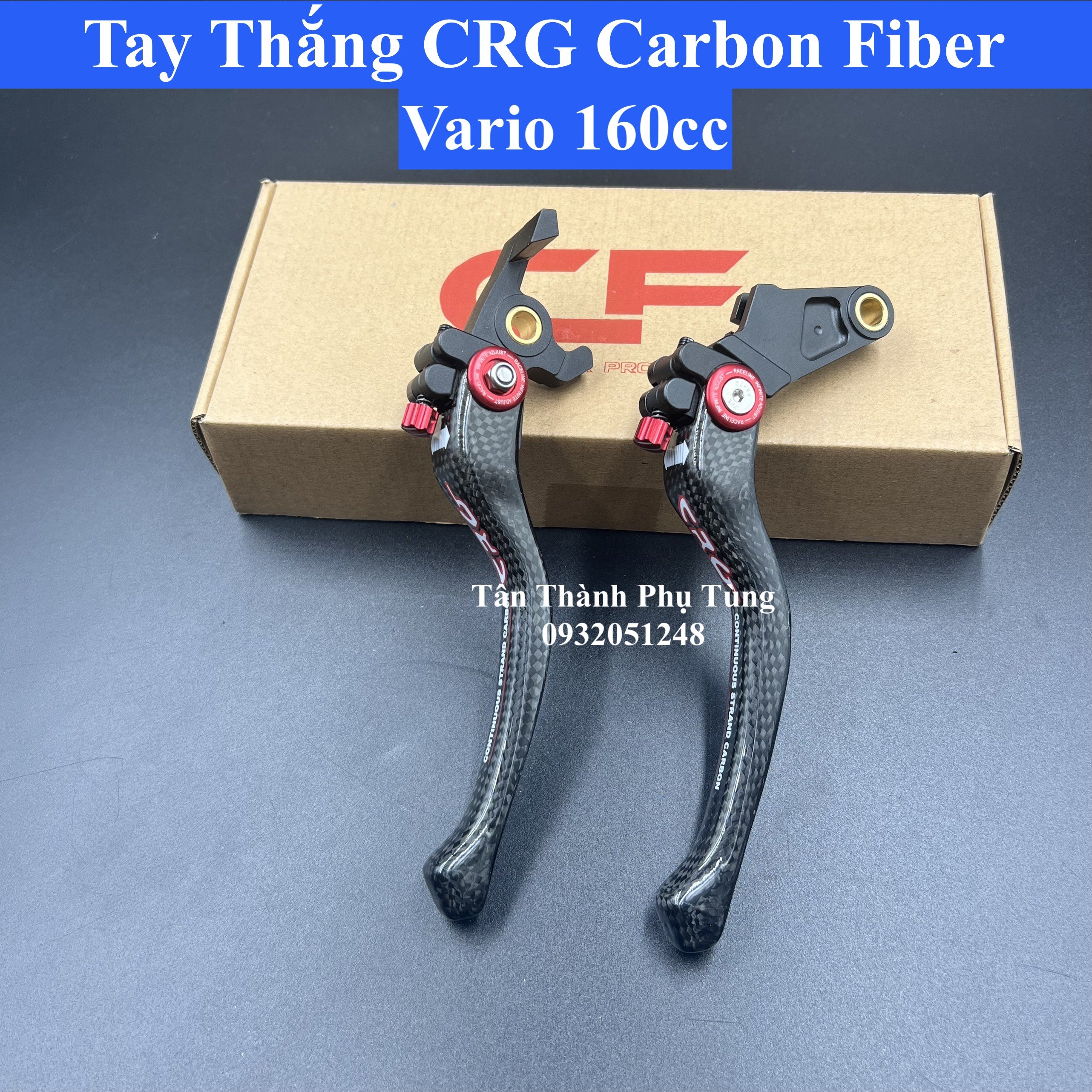 Tay thắng CRG Carbon Fiber Vario 160, PCX 160