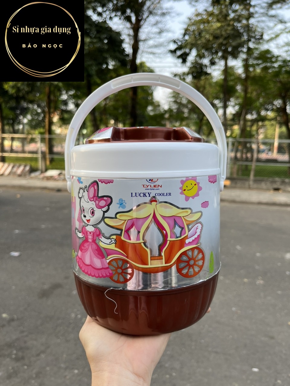 Bình Đá 1 lít dễ thương nhựa tý liên