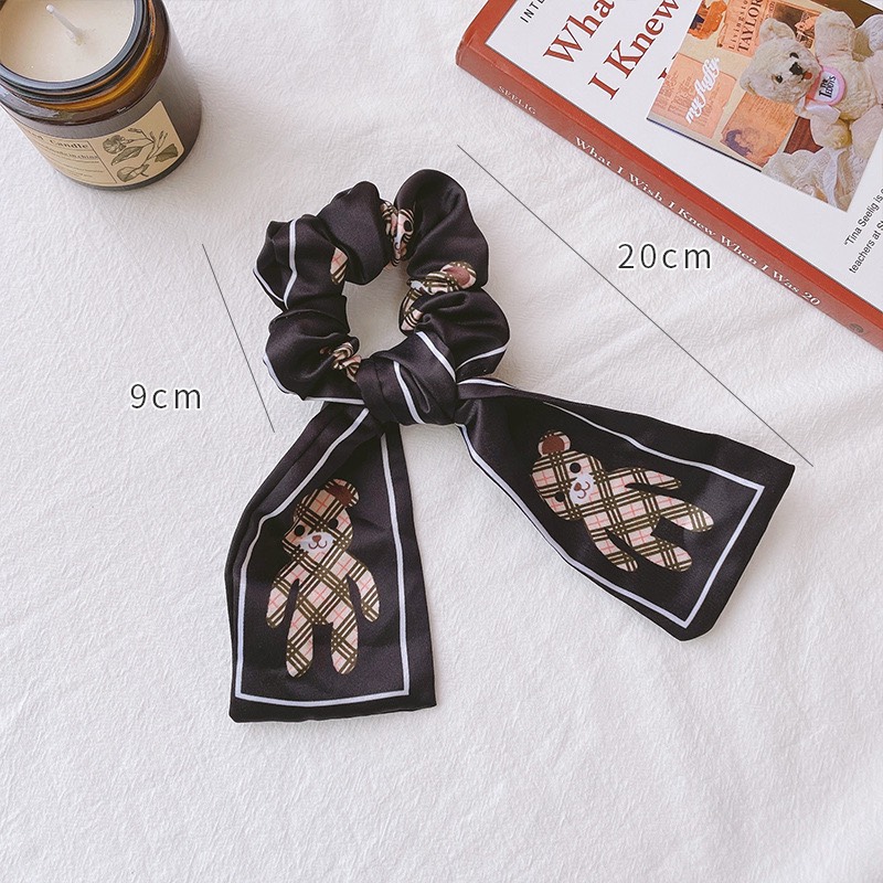 dây cột tóc voan nữ hình gấu siêu xin xịn xò