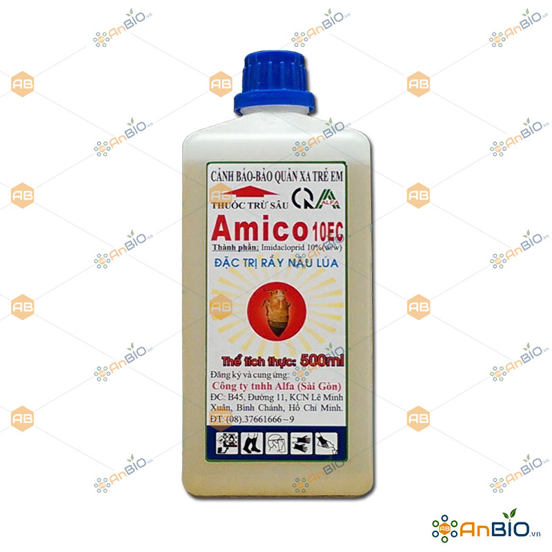 [HCM]Thuốc trừ sâu AMICO 10EC chai 500ml ĐẶC TRỊ RẦY NÂU HẠI LÚA VÀ BỌ TRĨ HẠI DƯA HẤU - C5.1014