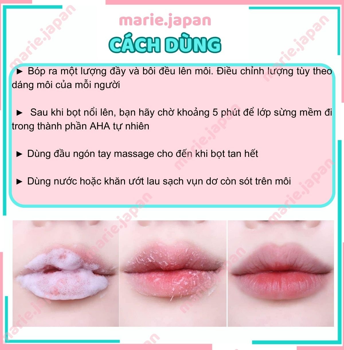 Tẩy Tế Bào Chết Môi Bubi Bubi Bubble Lip Scrub Red Sủi Bọt 10ml