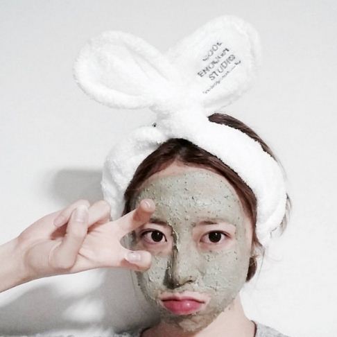 Băng đô cài tóc rửa mặt make up cực xinh (trắng)