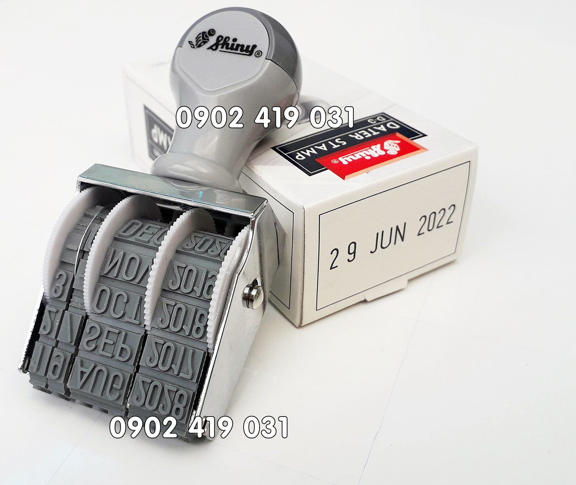 Dấu Đóng Date Tiếng Anh Shiny D3-5mm ( Shiny Date Stamp D3 - 5mm )