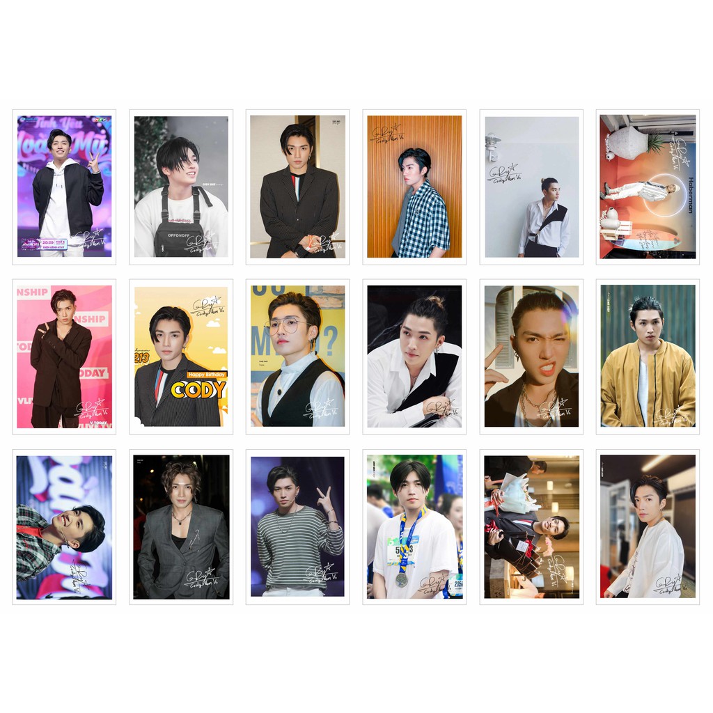 [Ép Lụa] Lomo Card CODY có chữ ký - UNI5 ( 54 ảnh)
